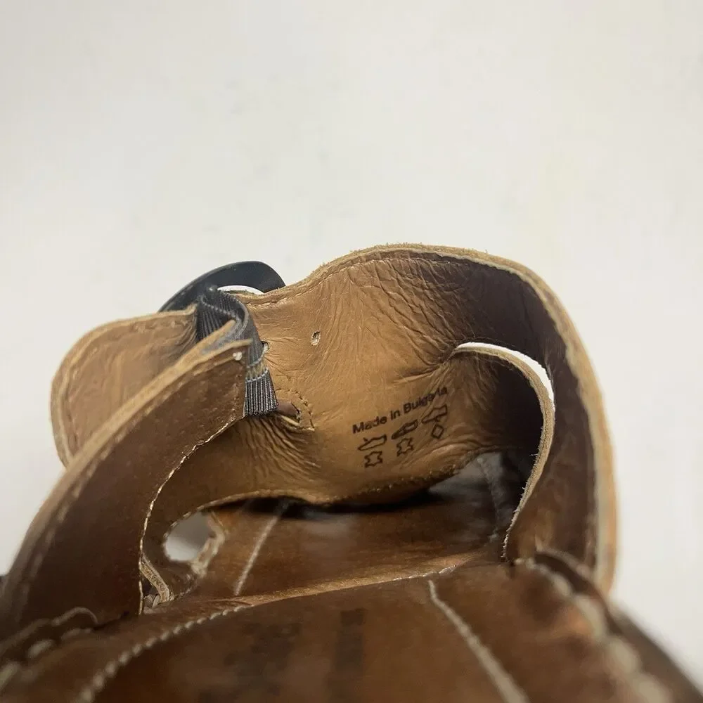 Josef Seibel Womens Catalonia 25 Dolomite Sandals Size 42 Leather Camel Slide
